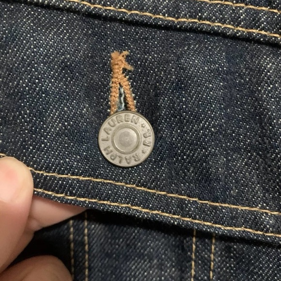 RALPH LAUREN “ RRL” VINTAGE DENIM JACKET  IN SIZE L - Picture 3 of 10